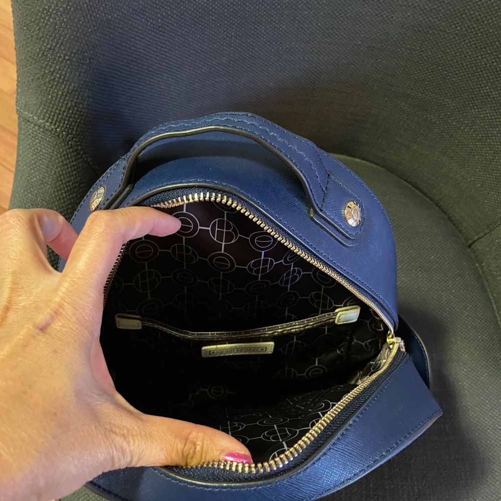 Henri Bendel Blue studded backpack